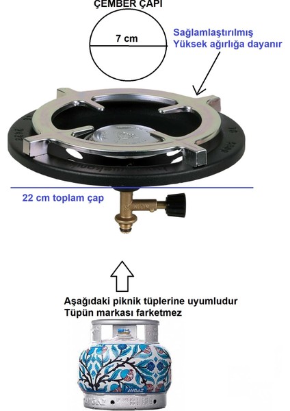 Poşetli Süper Turbo Kamp Ocak