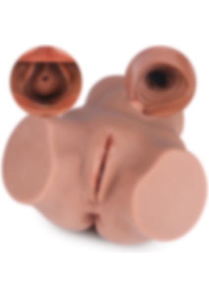 Olivia Full Silikon Anal Ve Vajinal Süper Kalça Mastürbatör