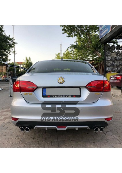 Volkswagen Jetta Mk6 Difüzör Arka Tampon Eki 4 Egzoz Çıkışlı Gri modelleri