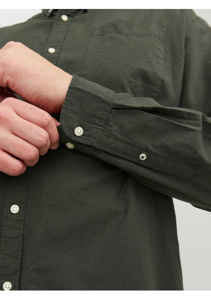 Büyük Beden Haki Erkek Gömlek 12190444 fırsatları