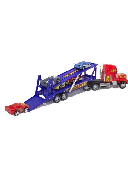 Oyuncak Taşıyıcı Tır 48 cm 2 Katlı 5 Adet Mini Araba fiyatları
