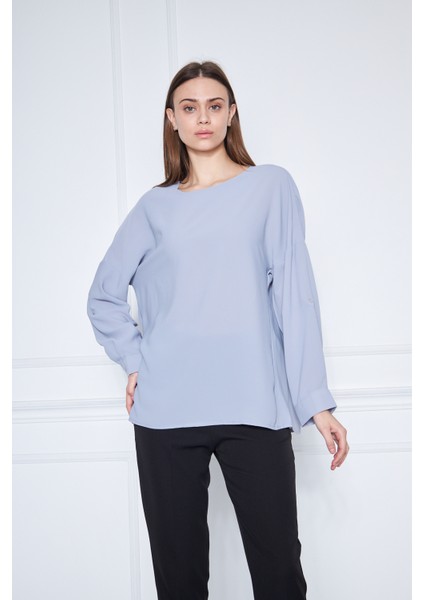 Kadın Gömlek Polyester Krep Kumaş