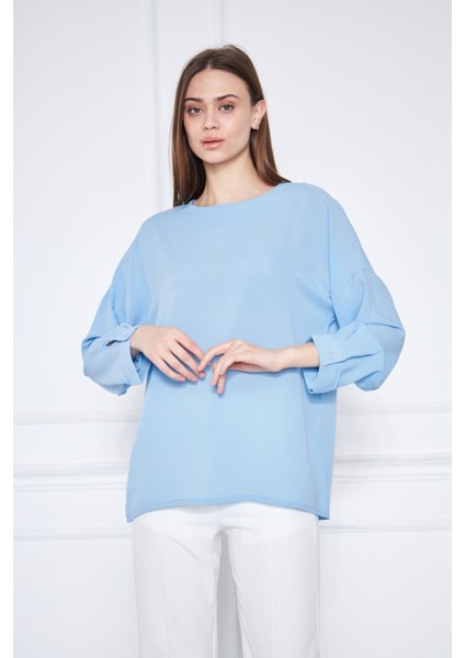 Kadın Gömlek Polyester Krep Kumaş modelleri