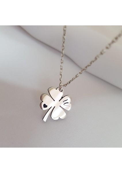 925 Ayar Gümüş Yonca Harf Kolye fiyatları