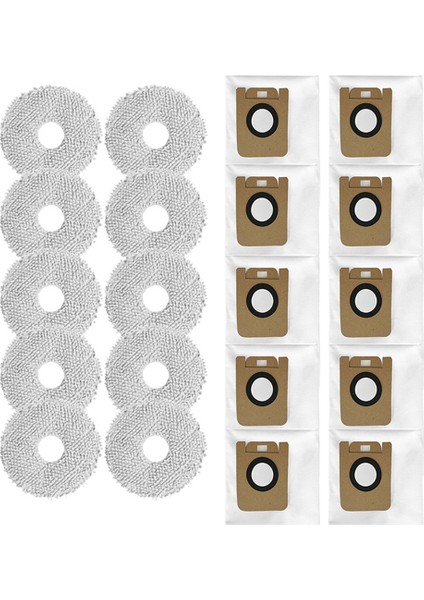 Bot Için Yedek Toz Torbaları Paspas Bezi L10S Ultra/ S10/ S10 Pro Robot Süpürge Aksesuarları (Yurt Dışından)