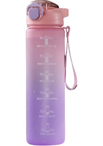 Açık Havada Uygun Spor Başlığı Su Şişesi 1000ML (Yurt Dışından)