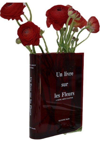 Lüks Nordic Kitap Şeklinde Vazo Ev Dekorasyonu Masa Süslemeleri (Yurt Dışından)