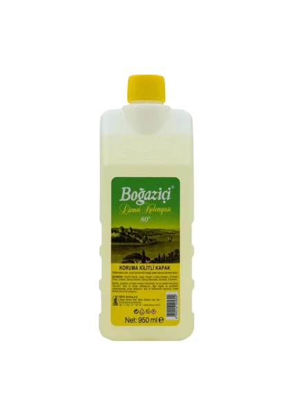 Koruma Kilitli Kapak 950ML Pet Limon Kolonyası