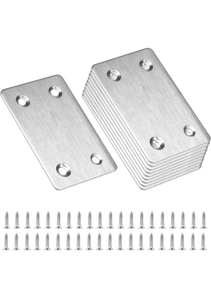 10 Dikey Sabit Düz Plaka Çelik Levha Konnektörü Dik Açı Sabit Düz Tamir Braketi Sabit Düz Tamir Mobilya ve Dıy Eşya 38X 60CM Vidasız (Yurt Dışından) fırsatları