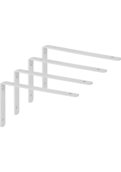 4 Braket Braket Duvara Monte Braket Asılı Braket Için Damgalı Metal Braket 250MM x 150MM Tel Çekme Paslanmaz Çelik Yüzey Beyaz (Yurt Dışından) fiyatları