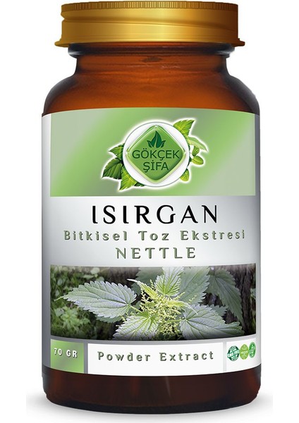 Isırgan Toz Ekstresi (Astragalus membranaceus)70 gr. Cam Kavanoz