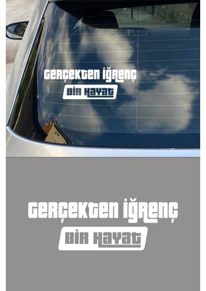 Gayış Edition Oto Sticker Araba Cam Sticker 20 x 4 cm