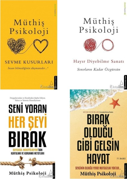 Bırak Olduğu Gibi Gelsin Haya - Seni Yoran Her Şeyi Bırak - Sevme Kusurlar - 4 Kitap