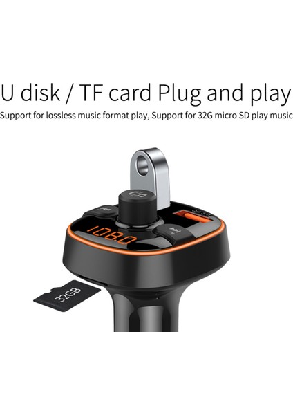 BC52 Araba Renkli Atmosfer Işık Bluetooth Mp3 Çalar (Yurt Dışından) fırsatları