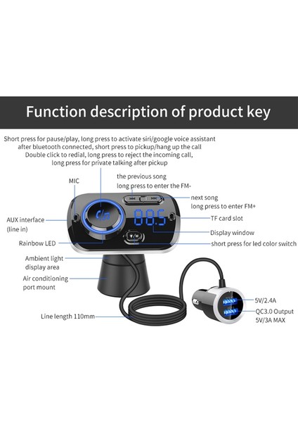 BC49BQ Araba Dijital Radyo Alıcısı (Yurt Dışından) indirimleri