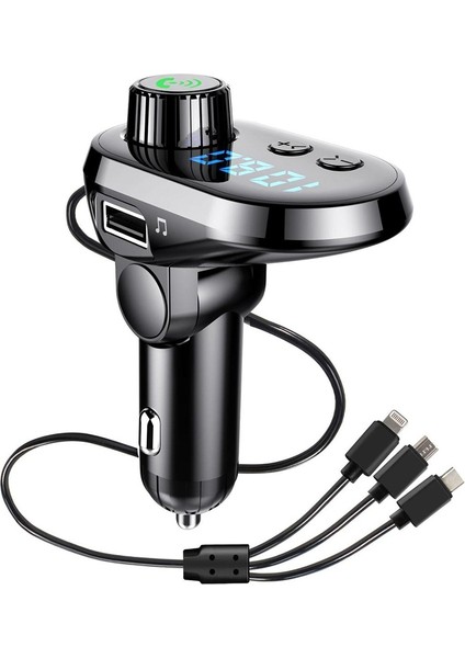 Q18S Fonksiyonlu Araç Çift USB Şarj (Black) (Yurt Dışından)