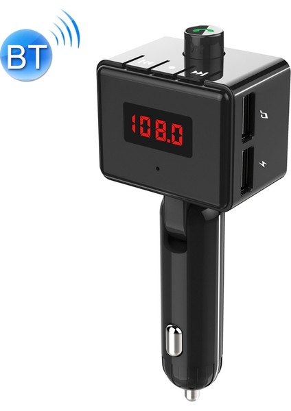 Bs6 Çift USB Şarj Bluetooth Fm Verici (Yurt Dışından)