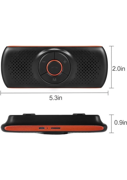 T826 Araba Bluetooth Sun Visor Için Kablosuz Mp3 Çalar (Yurt Dışından)