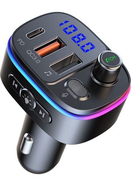 T65 Araba Bluetooth Uyumlu Fm 5.0 Verici (Yurt Dışından)