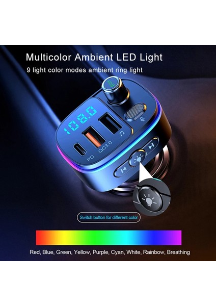 T65 Araba Bluetooth Uyumlu Fm 5.0 Verici (Yurt Dışından) indirimleri