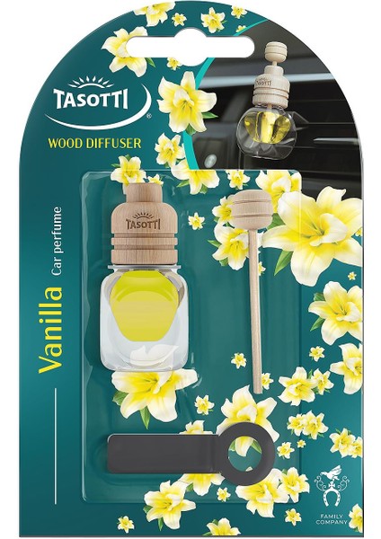 Wood Diffuser (Vanilla) Vanilya Esanslı Kalorifer Geçme Koku 7ml.