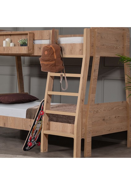 Ranza, Trend Geniş Ikili Ranza - Ceviz + 2 Adet Comfort Yatak fiyatları