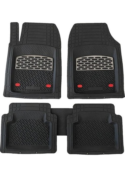 Porsche Cayenne 2005 4d Havuzlu Universal Paspas Krom Gri