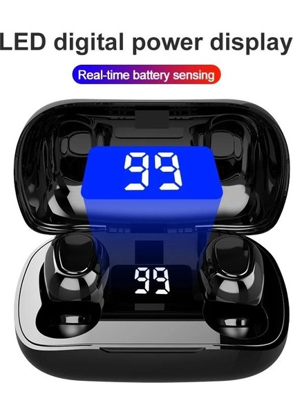 L21 Pro Tws Bluetooth Kablosuz Kulaklıklar Su Geçirmez Stereo Kulak Içi Spor Kulaklıklar iPhone Android Telefon Müzik Kulaklık (Yurt Dışından) fiyatları