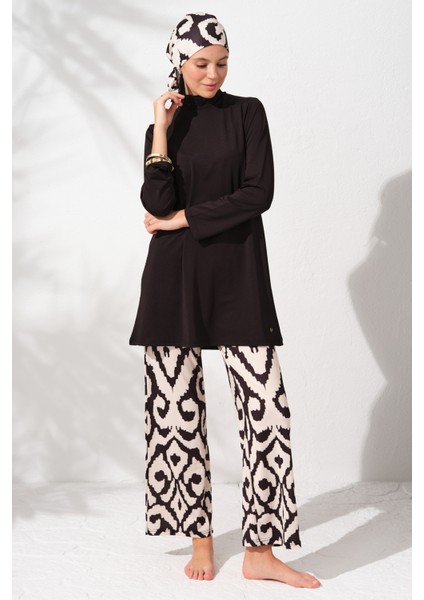 Uzunkollu Tesettür Mayo Desenli 231925 modelleri
