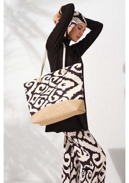 Uzunkollu Tesettür Mayo Desenli 231925 fırsatları