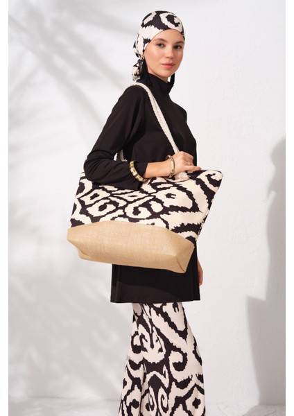 Uzunkollu Tesettür Mayo Desenli 231925 indirimleri