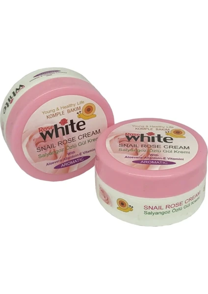 Rose White Salyangoz Özlü Gül Kremi 50 ml