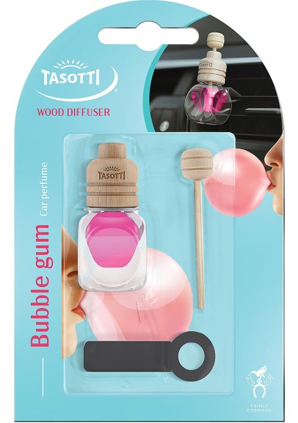 Wood Diffuser (Bubble Gum) Tatlı Sakız Esanslı Kalorifer Geçme Koku 7ml.