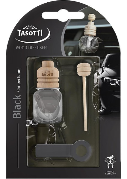 Wood Diffuser (Black) Sert Baharat Esanslı Kalorifer Geçme Koku 7ml.