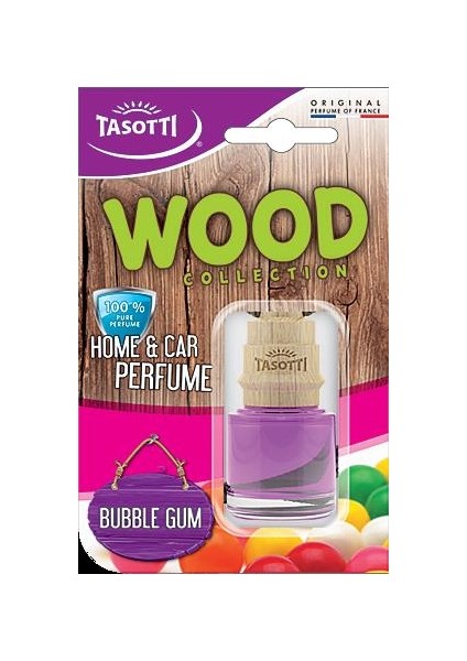 Wood (Bubble Gum) Tatlı Sakız Esanslı Ayna Altı Asma Koku 7ml.