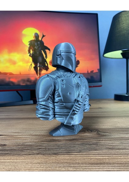 Star Wars Mandalorian Büst Figür 15 cm - Koleksiyon Parçası modelleri