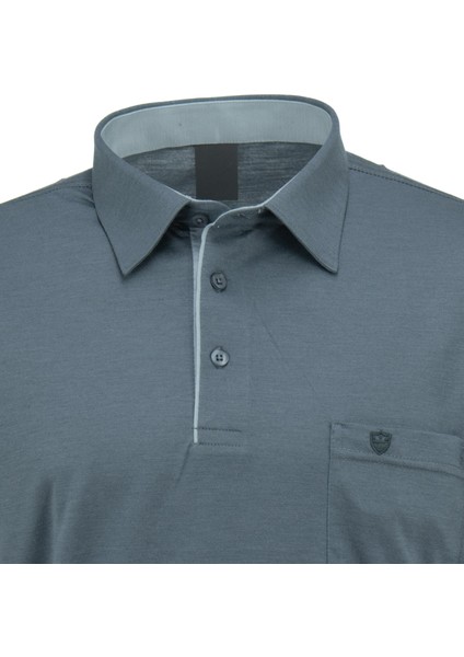 Erkek Gömlek Yaka Cepli Kısa Kollu Normal Kesim Tam Kalıp Premium Pamuklu Kumaş T-Shirt fırsatları