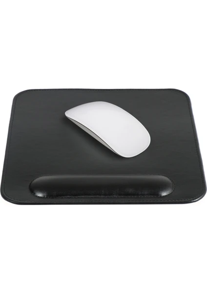 Ot215 Deri Bilek Destekli Mouse Pad - Siyah