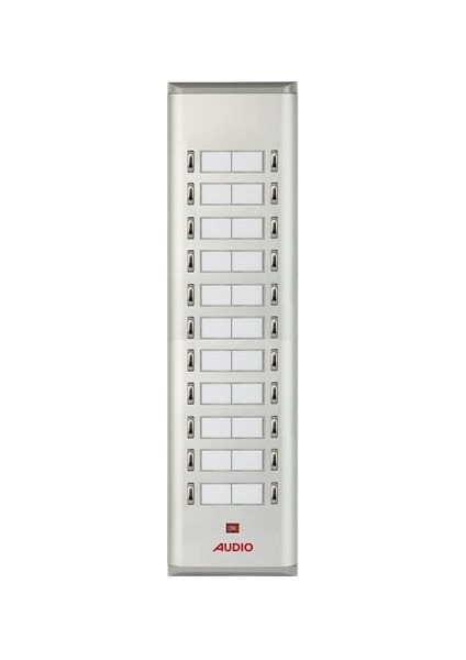 004853 E22 Yan Sıra Çift Butonlu Zil Paneli (Basic) Uzun Panel 22' Li