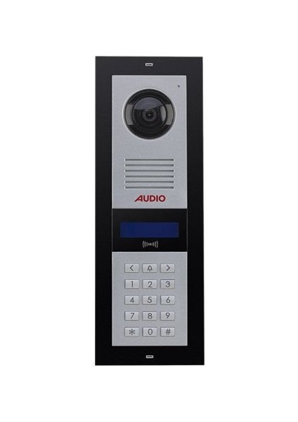 003002 2 x 16 LCD Ekranlı Zil Paneli Bus Plus (Mekanik Butonlu) Siyah