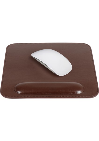 Ot216 Deri Bilek Destekli Mouse Pad - Kahverengi