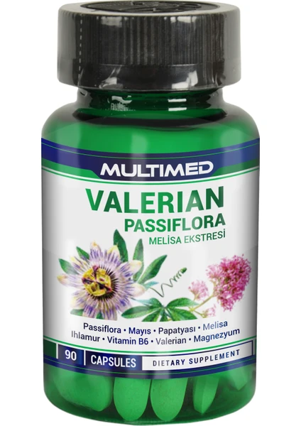 Valerian Root Kedi Otu Extract & Pasiflora 90 Kapsül