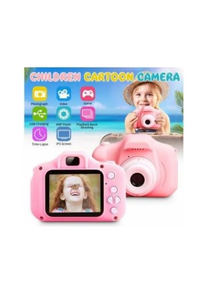 Store Mini Eğitici Çocuk Dijital Fotoğraf Makinesi Oyun+Video+Fotoğraf Çekimi 8GB SD KART HEDYELİ modelleri