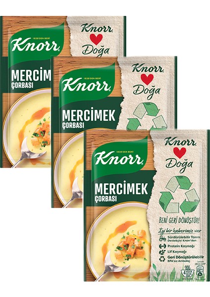 Mercimek Çorba Grubu, 3 x 76 gr