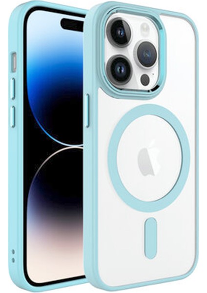 Apple iPhone 14 Pro Max Uyumlu Soft Akrilik Magsafe Seri Arka Koruma Kılıf