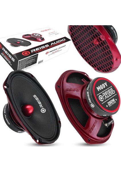 Reiss Audio Oto Mıdrange Oval 6x9 250W 2 Adet Reıss Audıo RS-M69Y