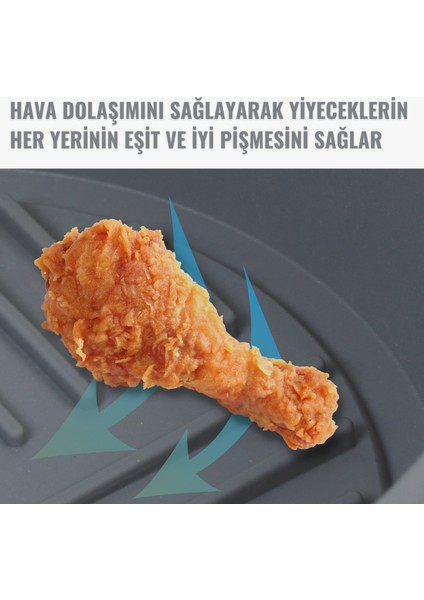 Air Fryer Silikon Pişirme Kabı Yemek ve Kek Kalıbı Xiaomi 3,5L ve Philips 4,1L Uyumlu Özel Tasarım