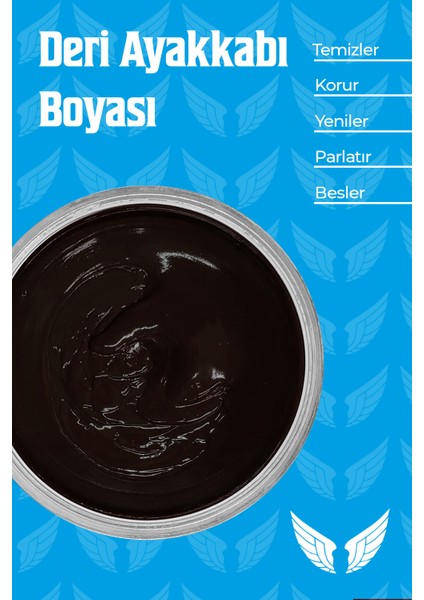 Deri Besleyici Katkılı Cilalı Ayakkabı Krem Boyası Koyu Kahve 130 gr