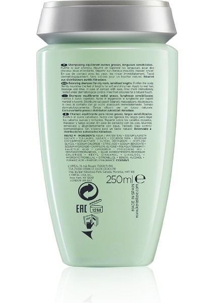 Specifique Bain Divalent Yağlanma Karşıtı Şampuan 250ml