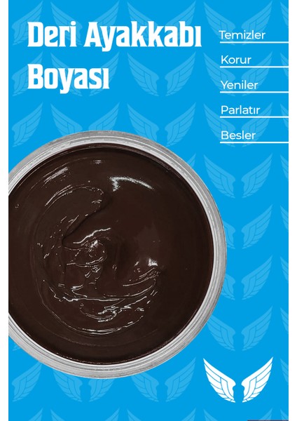 Deri Besleyici Katkılı Cilalı Ayakkabı Krem Boyası Kahve 180 Gram